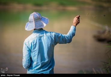 ماهیگیری در سد قشلاق سنندج