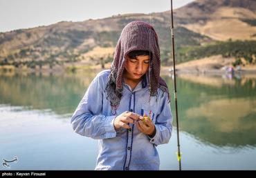 ماهیگیری در سد قشلاق